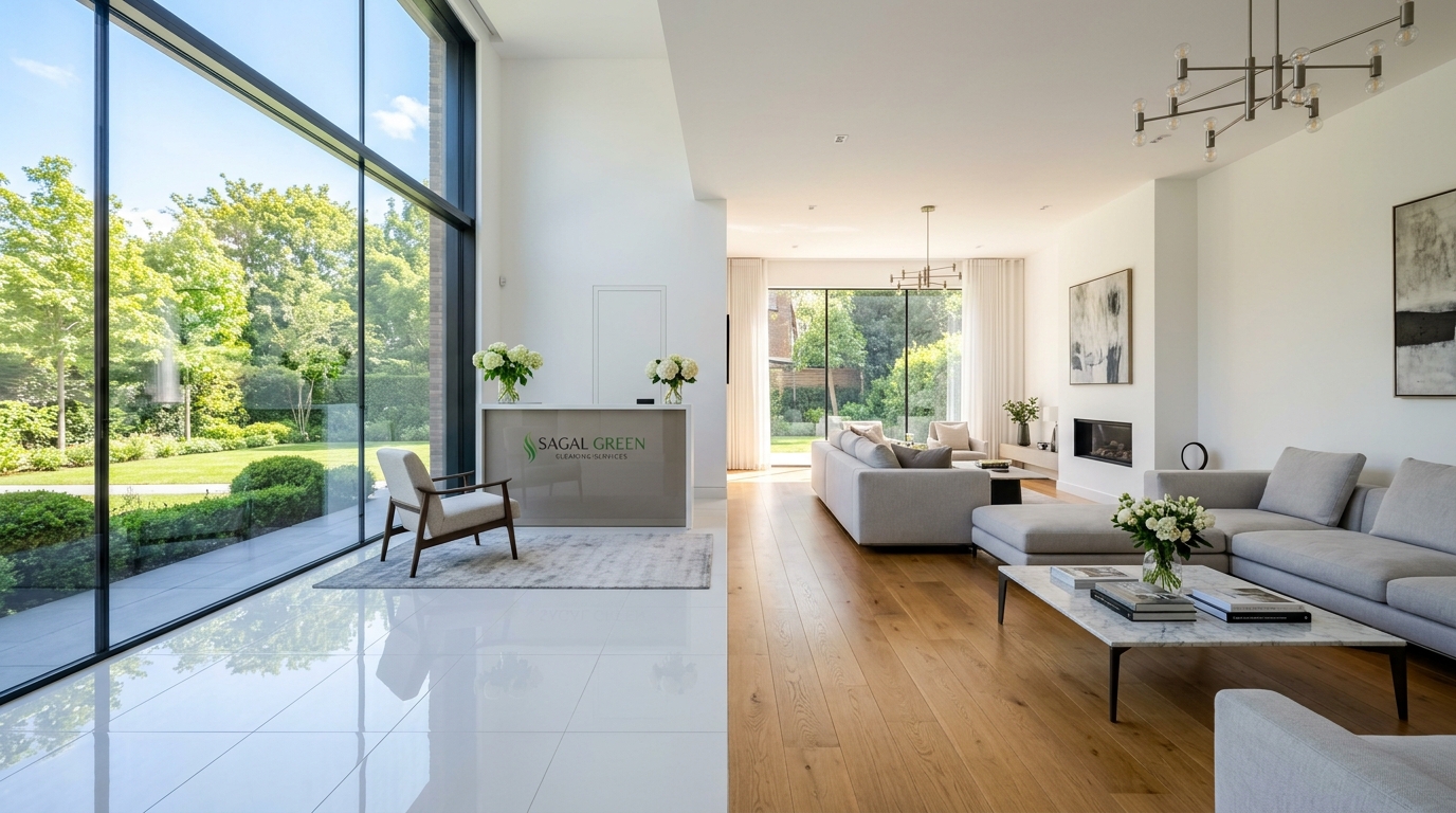Pristine modern interior cleaned by Sagal Green Cleaning Services in Regina