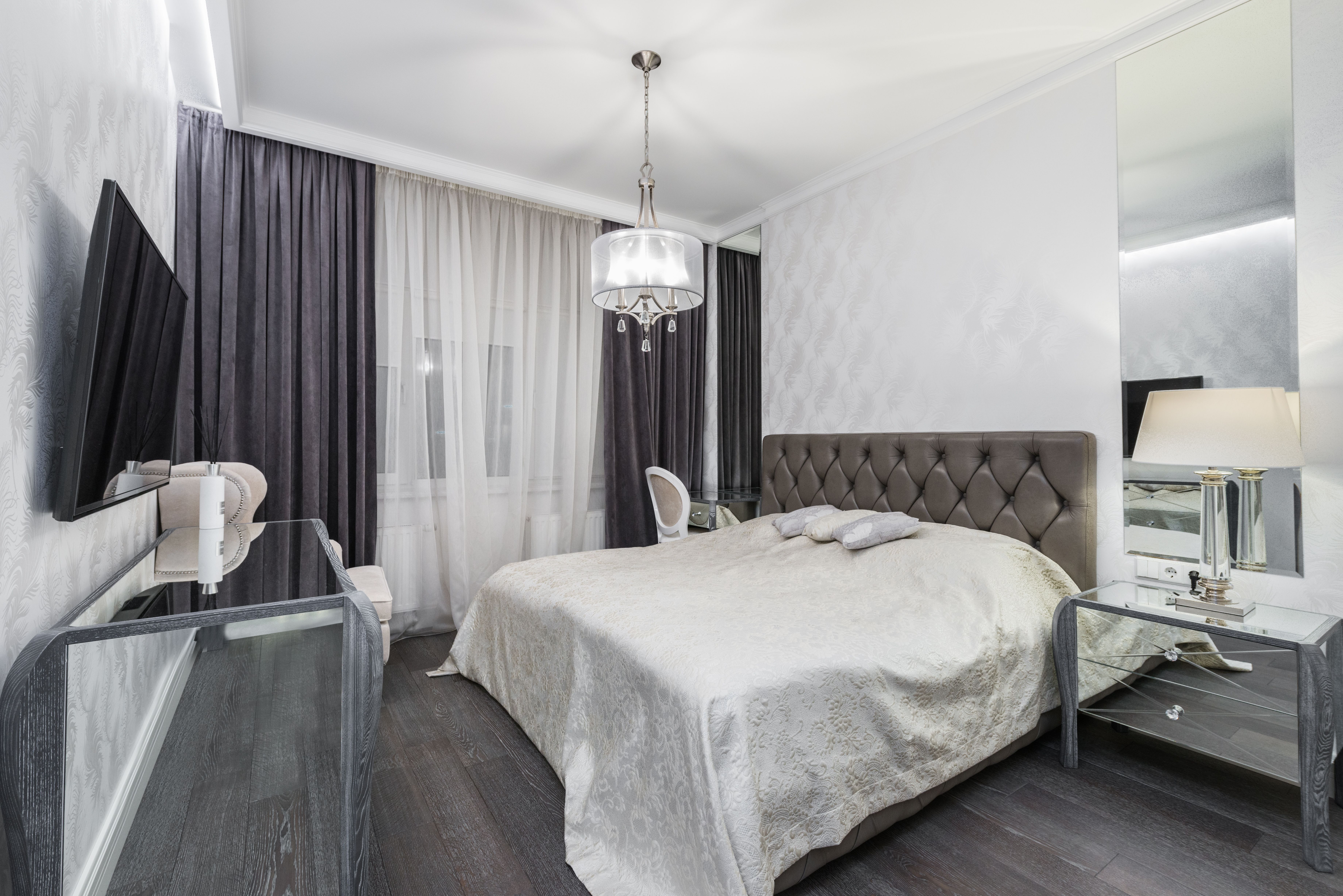 Spotless luxury bedroom cleaned by Sagal Green